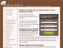 Tablet Screenshot of cookingschool.org